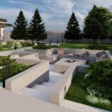 3D-визуализация ландшафтного дизайна (Бровары, Броварской район) от компании «Greentrava»